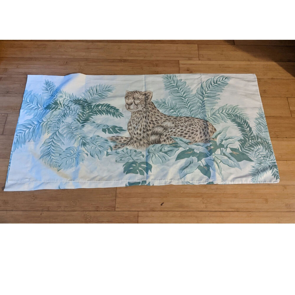 Cheetah Jungle Print King Cannon Mills Pillowcase, Cotton/poly blend